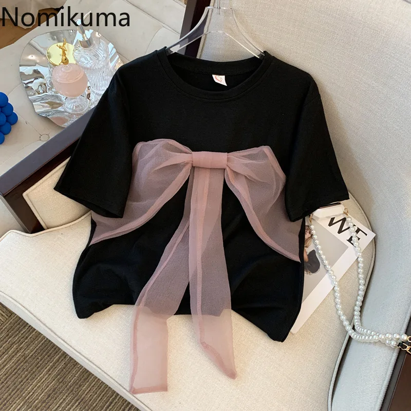

Nomikuma Blusas Mujer De Moda 2022 летняя стандартная свободная футболка женская японская Kawaii модная повседневная женская