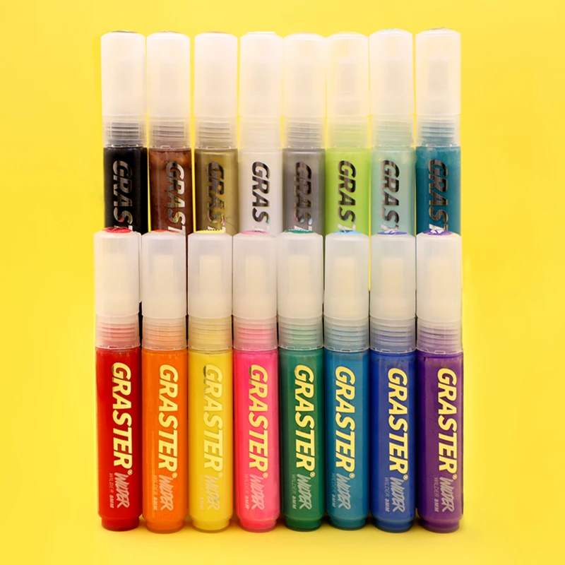 

Ручка граффити для подписей от источника, масляная плоская параллельная ручка, ручка для подписей, ручка для рисования и подписей, 8 мм