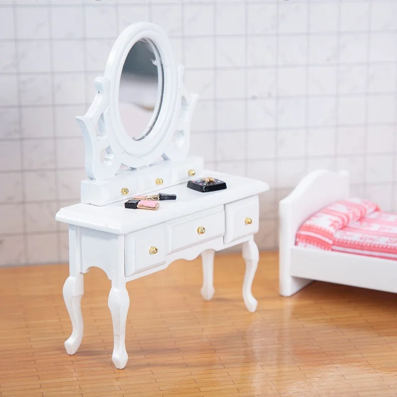 

Модель кукольного домика 1:12, деревянные аксессуары ручной работы, миниатюрная имитация мебели, украшение для сцены спальни