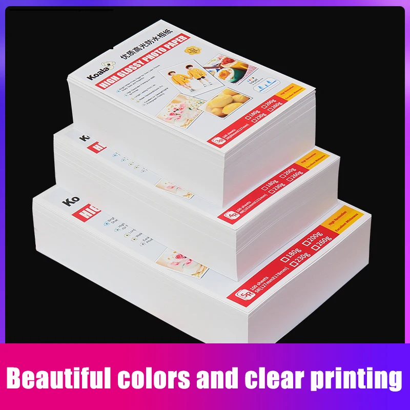 

100pcs 5 Inch 6 Inch 7 Inch Quality Photo Paper Photo Studio Paper And Glossy Photo Paper 20pcs A4 Suitable For Album Photos