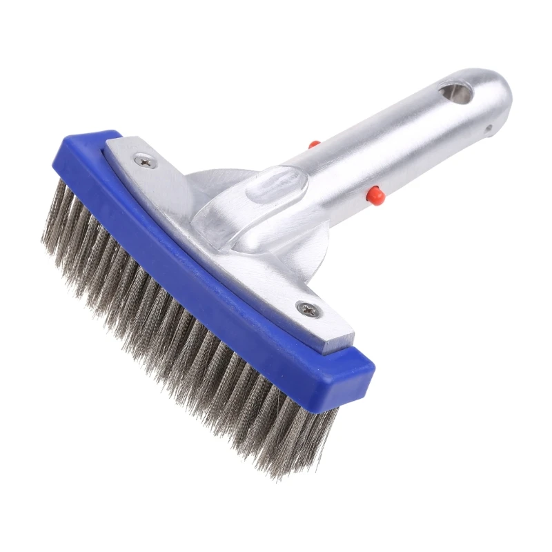 

Swimming Pool Bottom Brush with Steel Bristles Heavy Duty Dust Cleaner Tools Dropship