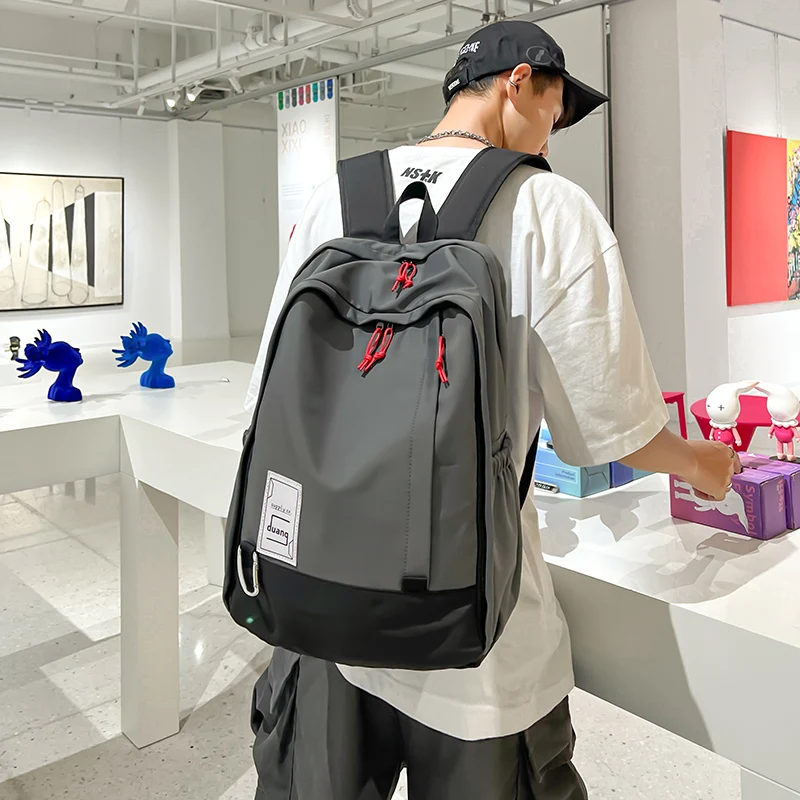 

YILIAN Male schoolbag backpack multi-layer durable student large capacity bag female college student computer bag