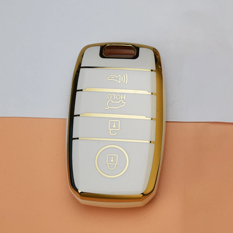 3/4 кнопочный чехол из ТПУ для KIA Rio Rio5 Sportage Ceed Cerato K3 KX3 K4 K5 Sorento Optima Picanto автомобильный пульт дистанционного управления умный чехол для телефона