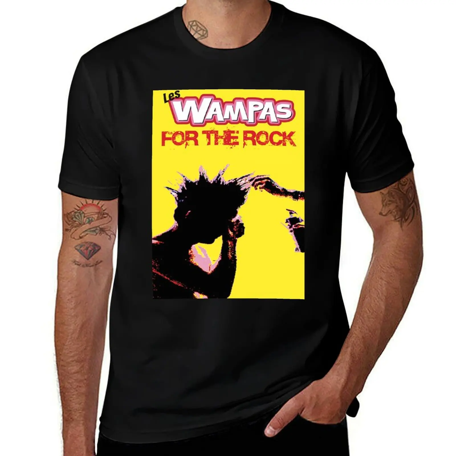 Фото Футболка LES WAMPAS FOR THE ROCK в винтажном стиле с принтом №1