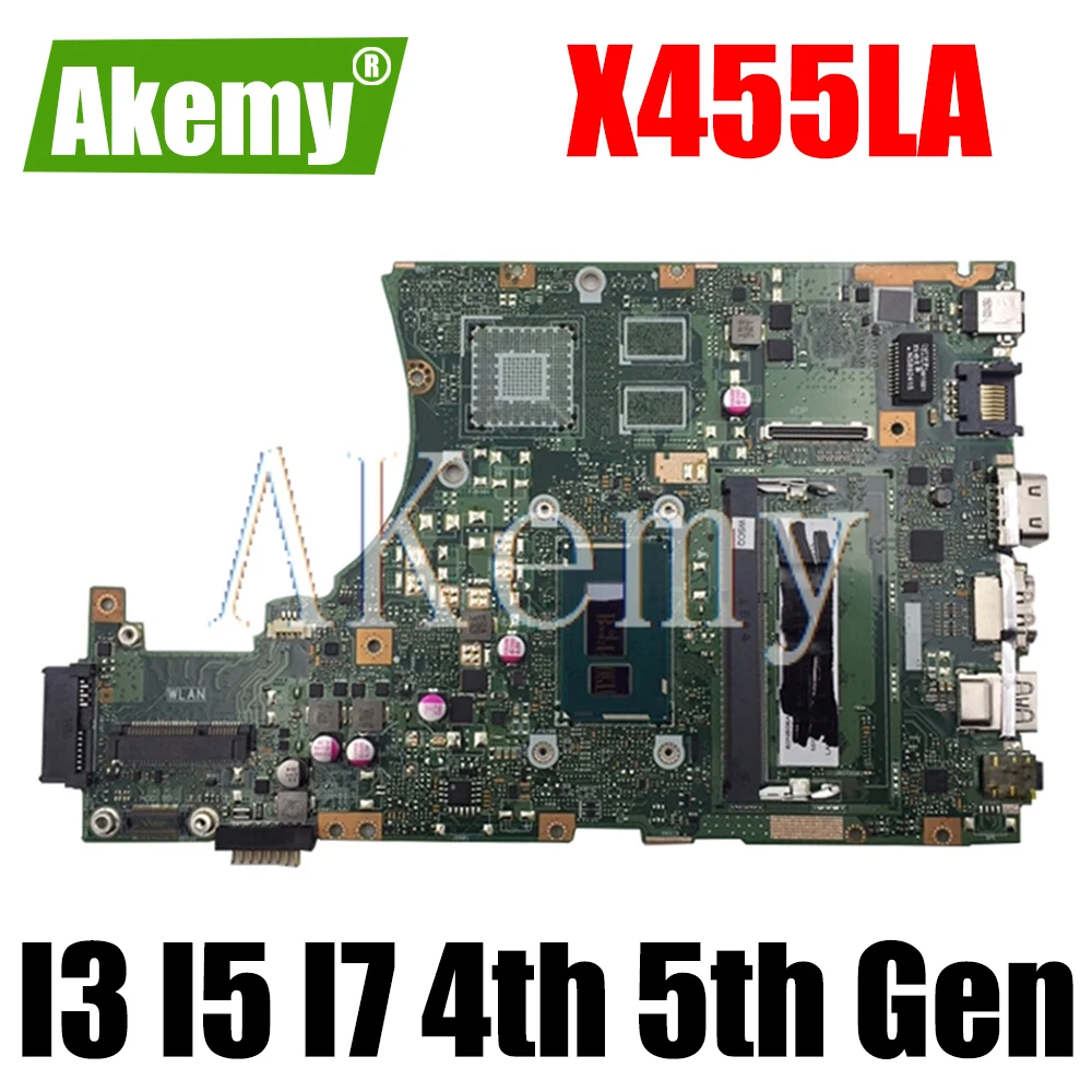 

X455LA I3 I5 I7 4th 5th Gen 2GB 4GB RAM Laptop Motherboard For ASUS X455L X455LJ X455LN A455L F455L K455L Notebook Mainboard