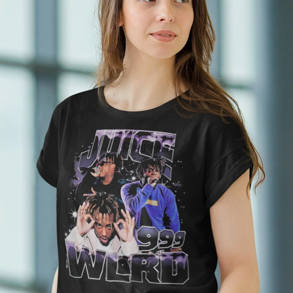Винтажная рубашка Juice Wrld 90-х годов ретро рэпер ограниченная серия футболка