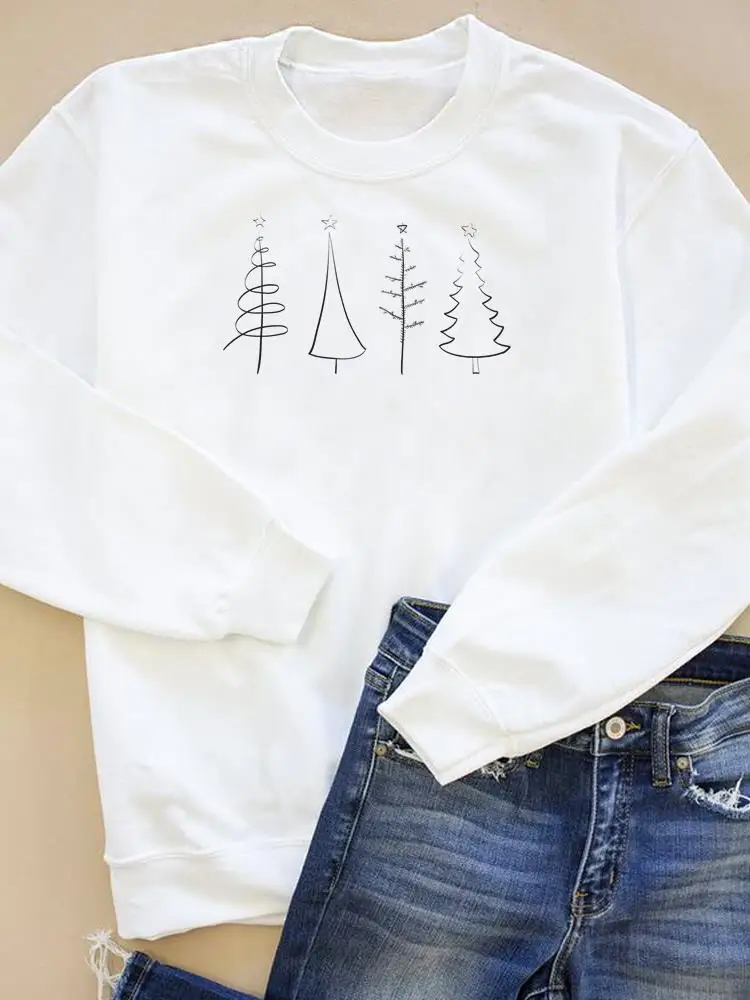 

Новогодние свитшоты в стиле «дерево», любовь, модный трендовый принт, Счастливого праздника, Счастливого Рождества, женская одежда, графиче...