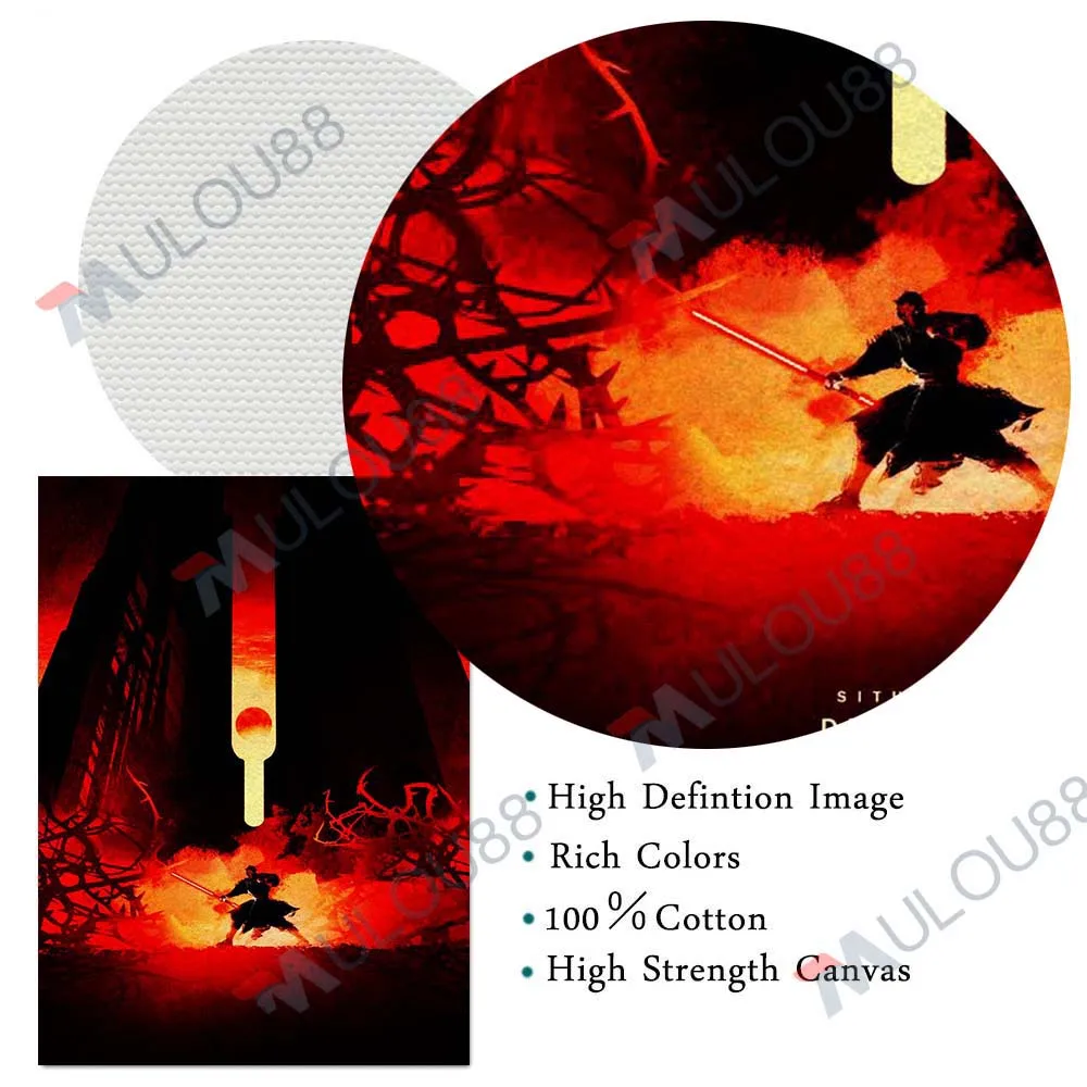 Дарт Maul Сиут Вейдер Кайло Рен персонажи фильмов научной фантастики настенная