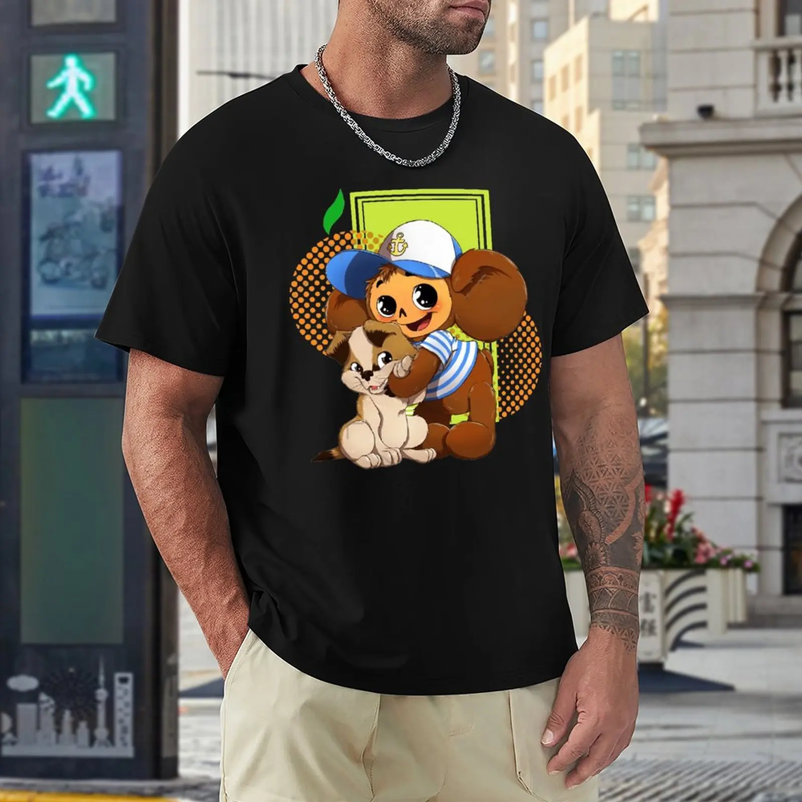 

Monkey Anime Russia Чебурашка Cheburashkass 1 Funny Tshirt High Grade Activity Competition Eur Size