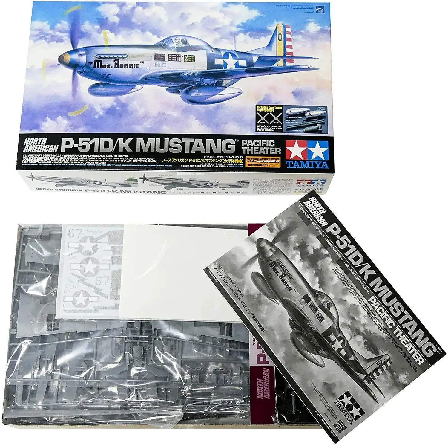 Tamiya 60323 1/32 P-51D/K Mustang — Pacific Ocean Front (пластиковая модель) Модель здания