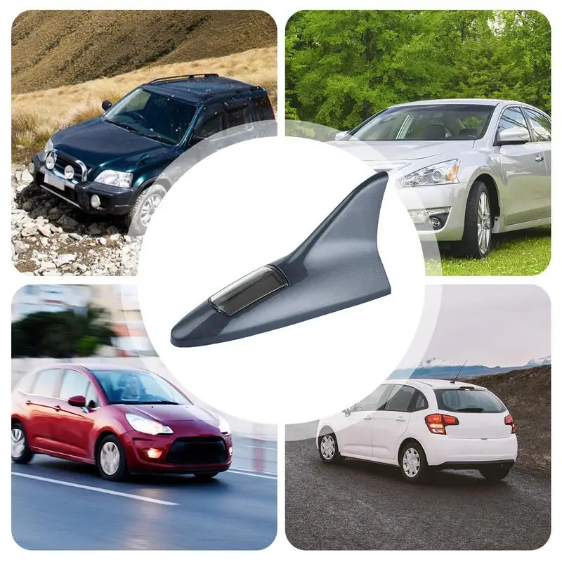 Плавник акулы Солнечная сигнальная лампа энергия Антенна плавник Стильный