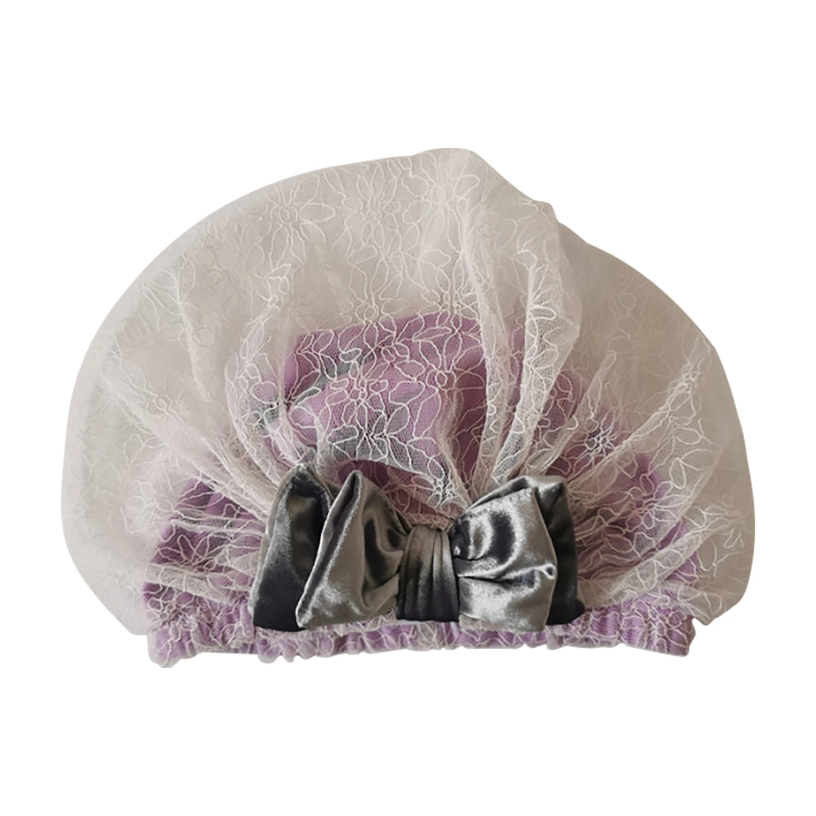 

Women Pool High Elasticity Lace Pattern Portable Summer Outdoor Comfortable Protective Hat Swimming Cap Fashion Long Hair