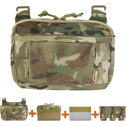 FCPC V5 DOPE Front Flap Double Stack Abdominal Fanny Pack Triple Magazine Insert Kangroo Pouch FCSK Plate Carrier Hunting Vest