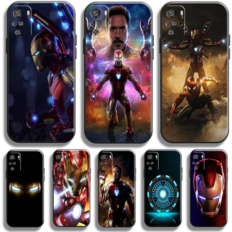 

Marvel Avengers Iron Man Phone Case For Xiaomi Redmi Note 11 11T 11S 10 10S Pro Redmi Note 11 11T 10 10T 5G Carcasa Funda