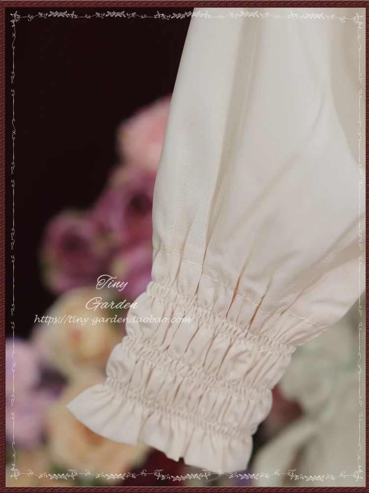 Рубашка женская шифоновая с длинным рукавом круглым вырезом и шнуровкой