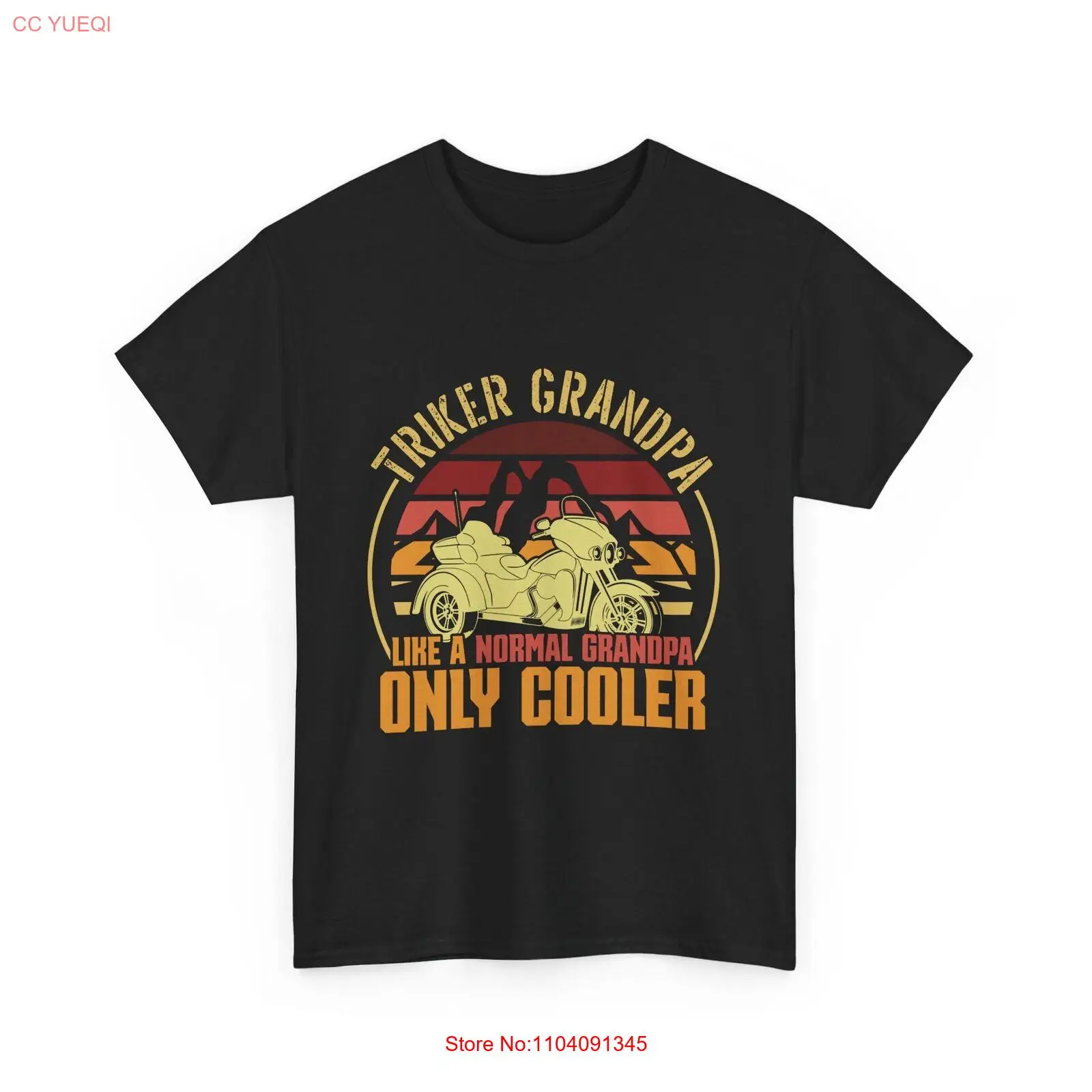 Triker Grandpa Like a Normal Only Cooler T-Shirt Motorcycle Granddad