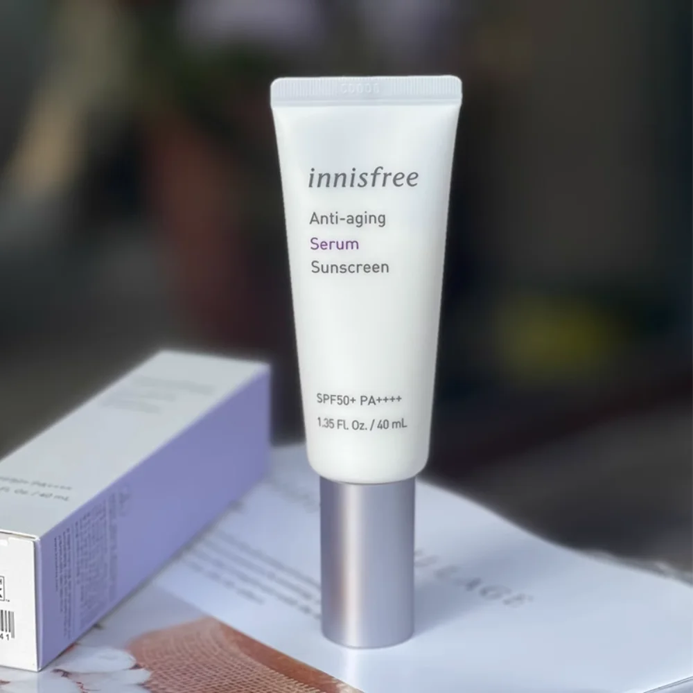 

Корейская антивозрастная солнцезащитная сыворотка Innisfree 40 мл SPF50 + PA ++++ увлажняющая осветляющая Солнцезащитная Успокаивающая Увлажняющая уход за кожей