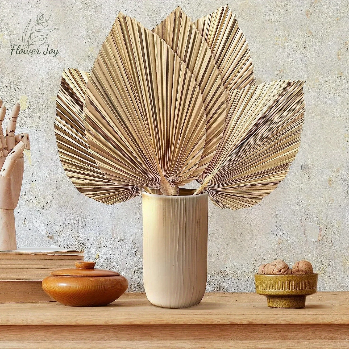 

1Pcs Palmetto Leaves Preserved Dried Flower Interior Decor Real Eternal Palm Leaf Palmier Natural Fan Leaf Boho Home Arrangement