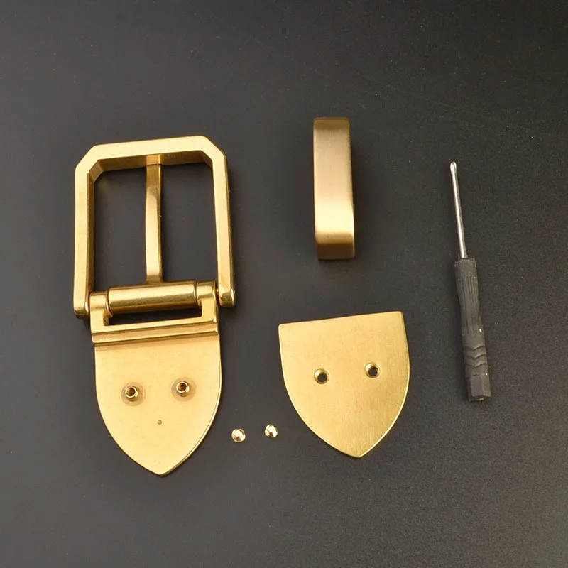 1 шт. 41 мм твердая латунная Женская пряжка для ремня матовая клипса вращающаяся Нижняя Одиночная Пряжка половинная пряжка кожаный ремешок для ремня