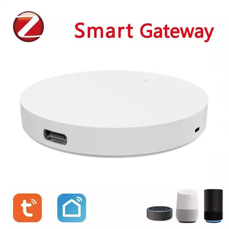 

Шлюз Tuya Smart ZigBee 3,0, Wi-Fi, многорежимный хаб, беспроводной мост, умный пульт дистанционного управления Tuya, работает с Alexa Google Home