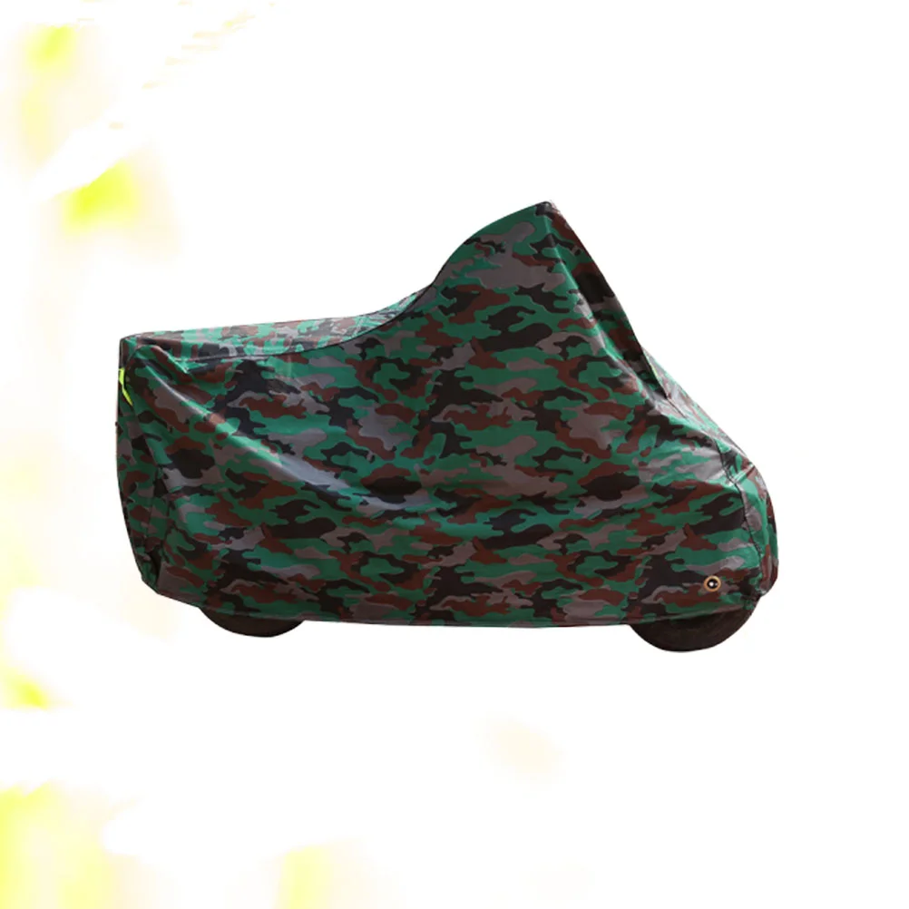 Зеленый камуфляжный универсальный защитный чехол для мотоцикла водостойкий