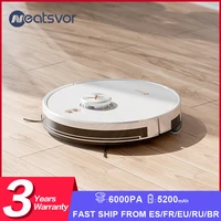 neatsvor x600pro 6000pa laser navigation robot vacuum cleanerapp virtual wallbreakpoint cleandraw cleaning areamopping wash