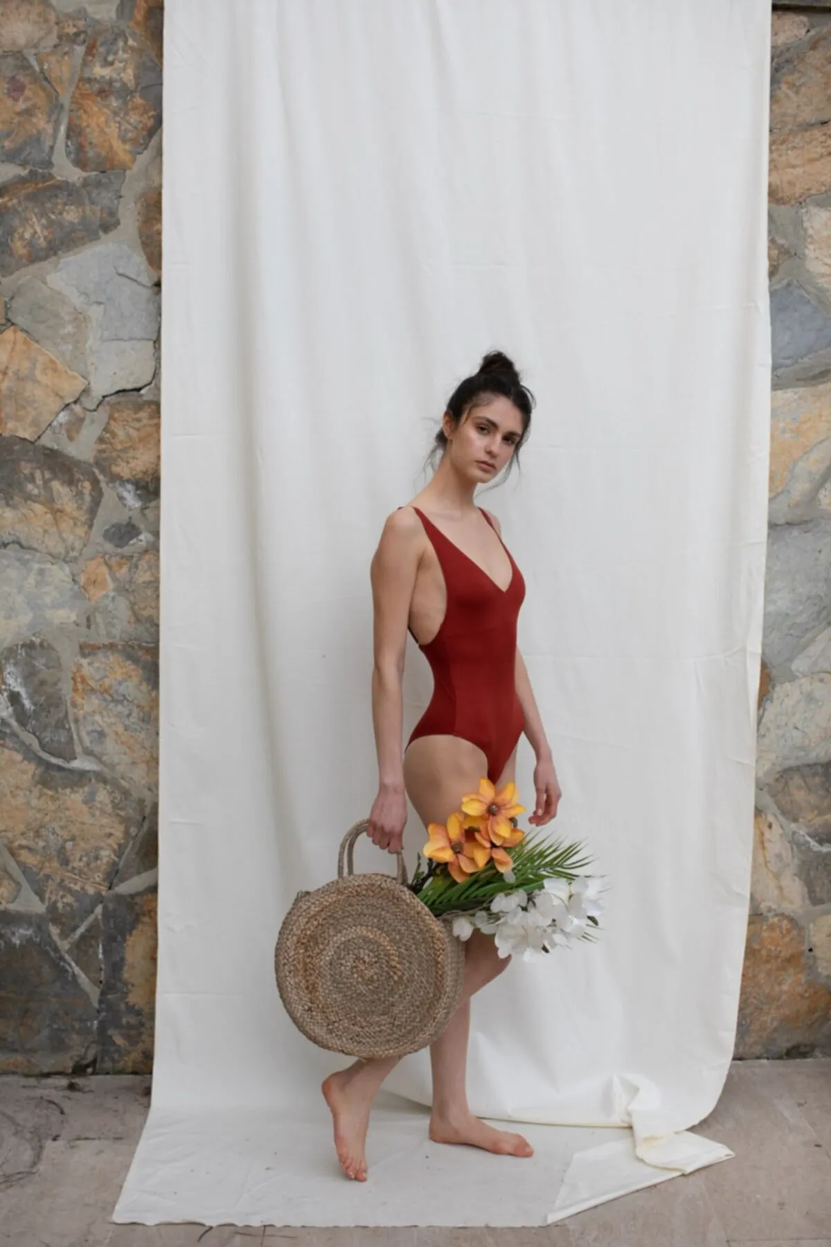 

Women's Swimsuit Tile V-Neck One Piece Swimwear Female Push Up Bathing Suit Monokini Brazilian Swimming Suits