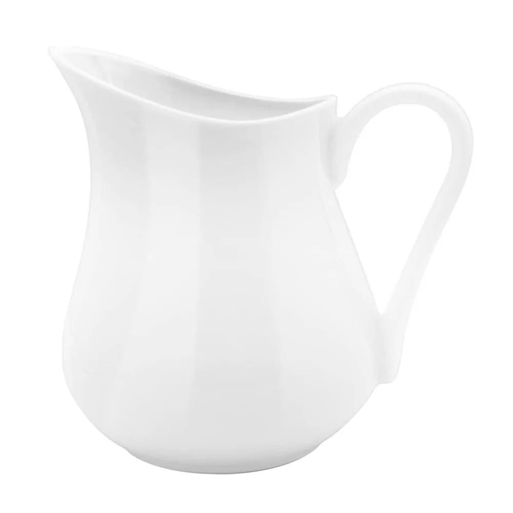 

Pitcher Milk Creamer Coffee Ceramic Jug Container Frothing Cream Cup Dispenser Sauce White Steaming Mini Gravy Bowl Handle Syrup
