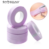 10pcs eyelash extension tape breathable non woven purple false eyelash patches for building extension makeup paper under eye pad