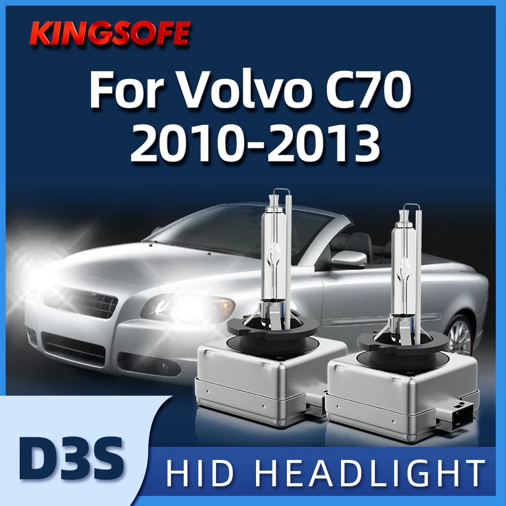 

2Pcs свет автомобиля D3S ксеноновые лампы высокой интенсивности фары 12V 35W 6000K High Low Beam подходят для Volvo C70 2010 2011 2012 2013