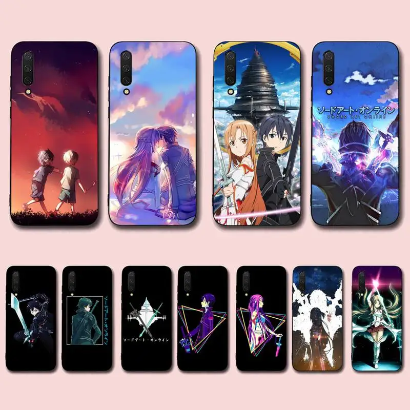 

LVTLV Sword Art Online Phone Case for Xiaomi mi 5 6 8 9 10 lite pro SE Mix 2s 3 F1 Max2 3