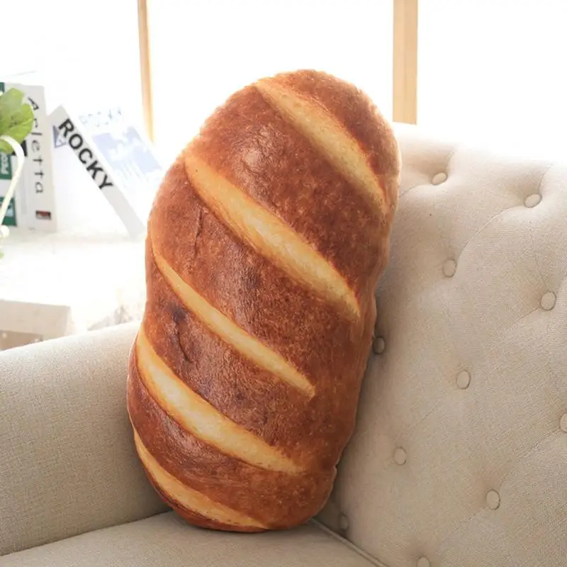 

Bread Plush Throw Cushion Soft Washable Removable Pillow Kids Room Gift Stuffed Toy Home Decorative
