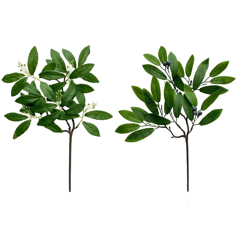 Искусственные листья эвкалипта зеленые персика бамбуковые домашний декор