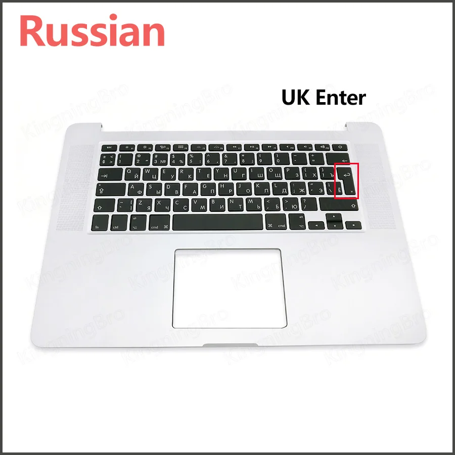 Оригинальная клавиатура A1398 Topcase английская американская испанская французская