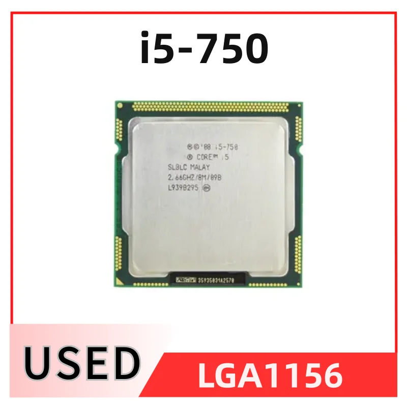 

Core i5 750 Processor 2.66GHz 8MB Cache LGA1156 Desktop I5-750 CPU
