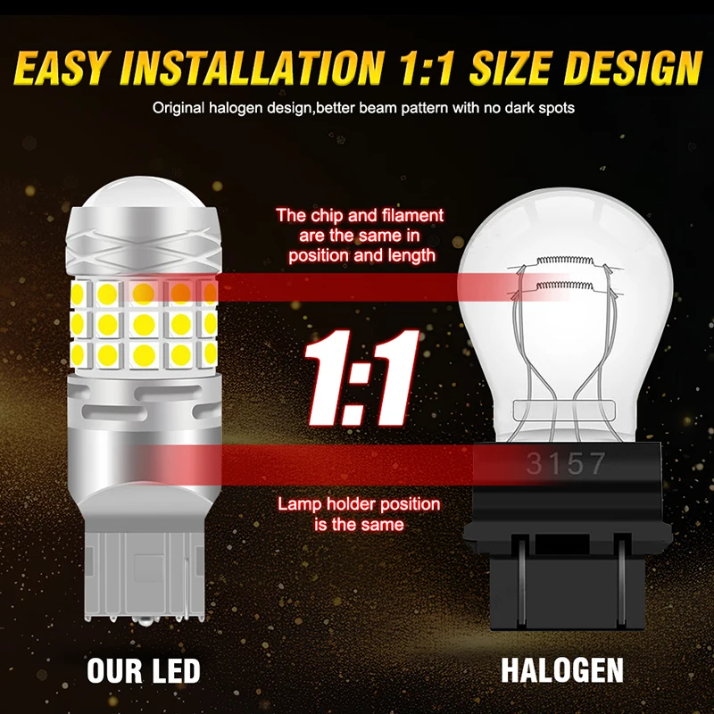 2 шт. лампы T20 W21W W21/5W WY21W 7440 7443