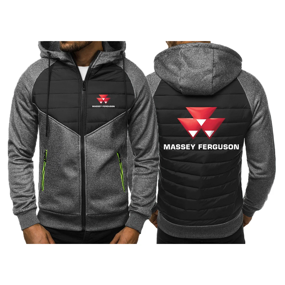 Мужская спортивная ветрозащитная куртка из хлопка