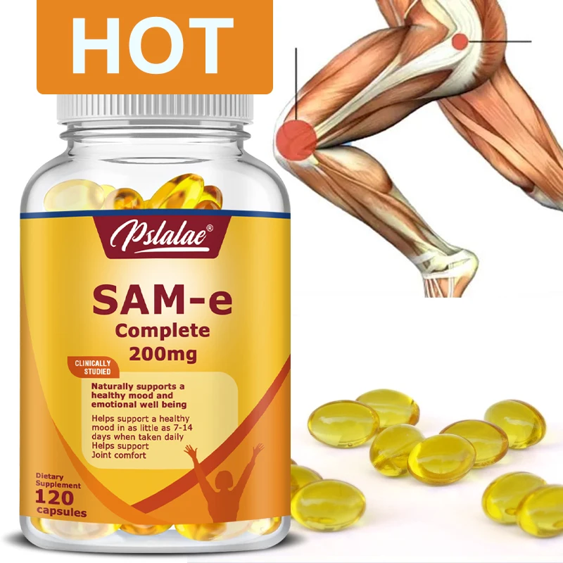 

SAM-e 200 Mg Naturally Supports Good Mood, Joint Health & Brain Function 120 Capsules