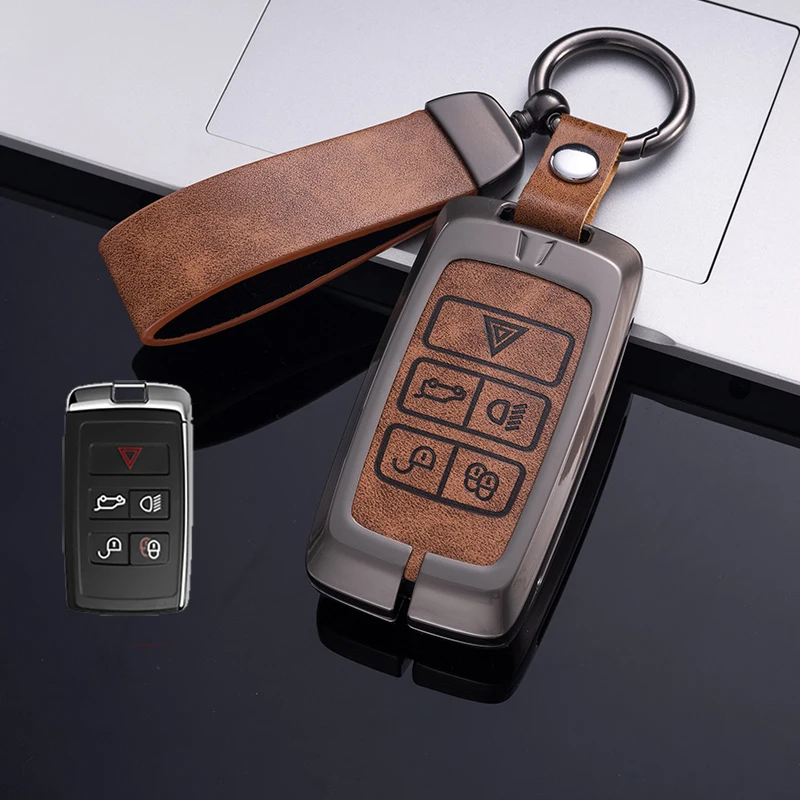 

Zinc Alloy Car Key Case Cover Fob Shell for Land Rover Range Rover Evoque Discovery Sport Velar For Jaguar XE XF E-Pace F-Pace