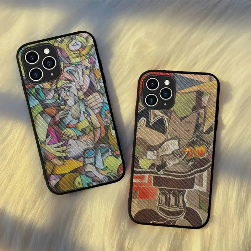 

MaiYaCa Pablo Picasso Abstract Art Phone Case Hard Leather Case for iPhone 11 12 13 Mini Pro Max 8 7 Plus SE 2020 X XR XS Coque