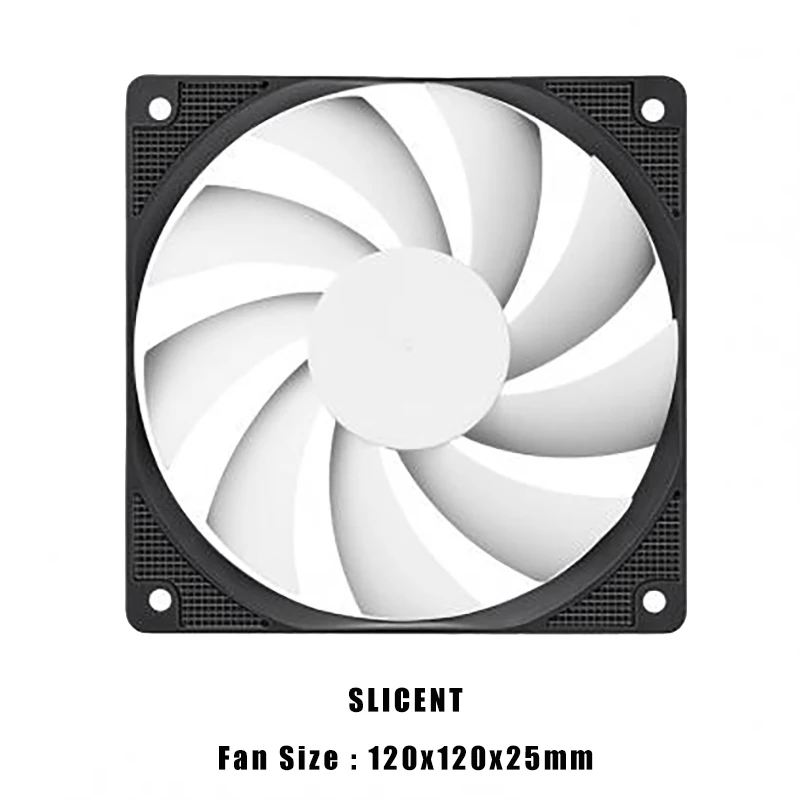 sama 3pcs computer case fan silent 3pin 120mm 1200rpm pc cooler case of fans 12v fix speed no led light 40000h quiet cooling fan free global shipping