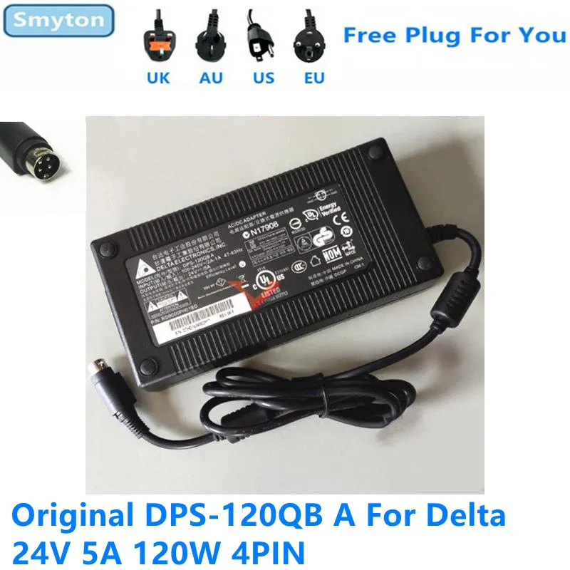 Оригинальное зарядное устройство для переменного тока Delta 24 В 5 А 120 Вт