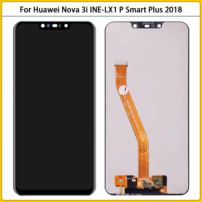 

6.3" For Huawei Nova 3i INE-LX1 LX2 LCD Display Touch Screen Panel Sensor Digitizer Assembly P Smart Plus 2018 LCD Panel Replace