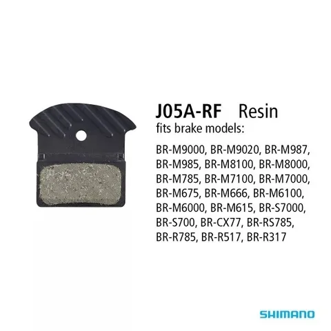 Shimano J05A-RF Смоляные тормозные колодки для дисковых тормозов