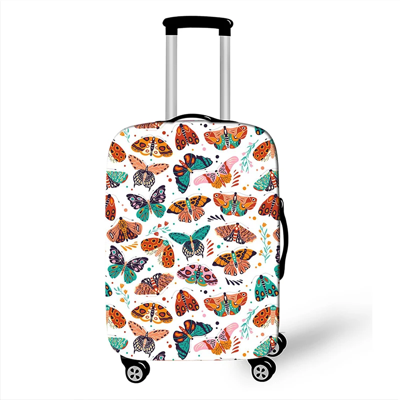 World Map / Animal Print Thick Luggage Cover Travel Accessories Elastic Suitcase Cover Travel Trolley Case Protective Covers