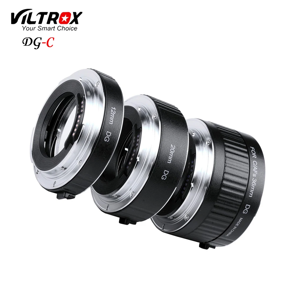 Viltrox DG-G Автофокус AF TTL Удлинитель кольцо 12/20/36 мм набор металлическое Крепление