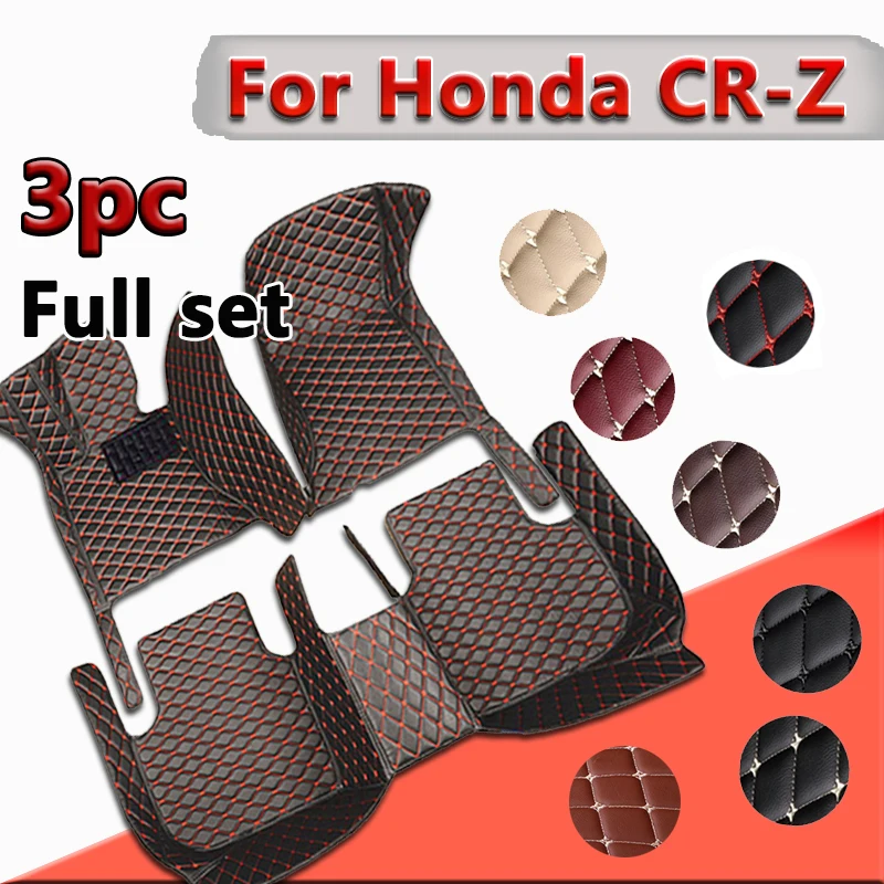 

Автомобильные напольные коврики для Honda CR-Z CRZ ZF1 ZF2 2010 ~ 2016, автомобильные накладки на ножки, роскошный кожаный ковер, детали интерьера, автомобильные аксессуары