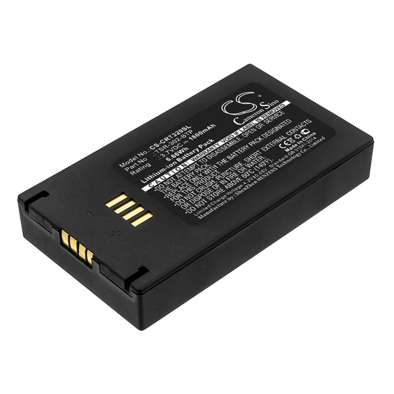 

CS 1800mAh / 6.66Wh battery for Crestron TSR-302, TSR-302 Handheld Touch Screen TSR-302-BTP