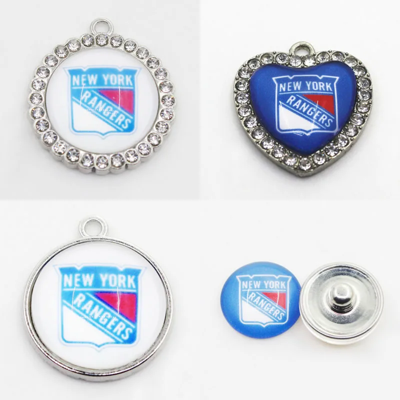 

US Ice Hockey Team New York Dangle Charms DIY Necklace Earrings Bracelet Bangles Buttons Sports Jewelry Accessories