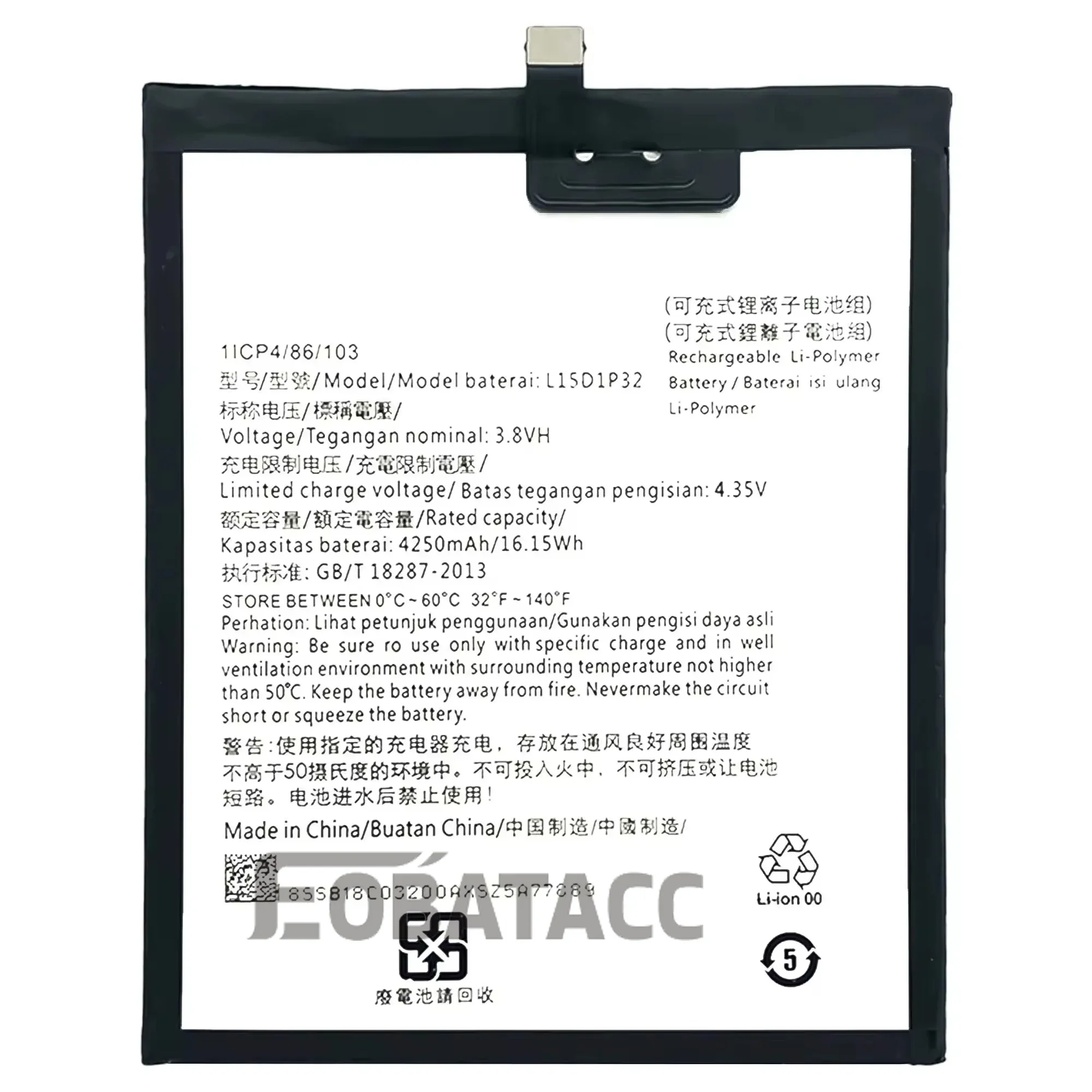 100% Новый оригинальный аккумулятор L15D1P32 для lenovo PB1-750P PB1-750N Tab3-750 + Бесплатные